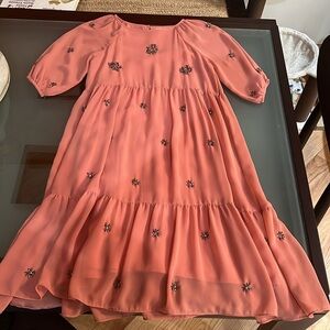 ZARA special occasion embroidered dress girls size 10